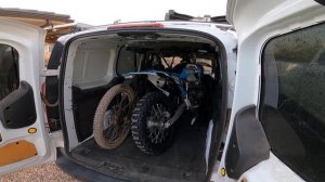 Ford transit connect, can it fit a dirt bike and a mountain bike???