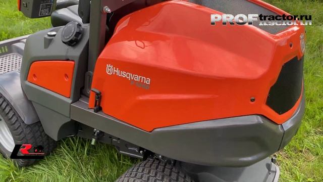 Самый мощный садовый райдер Husqvarna P525D 4WD смотреть онлайн