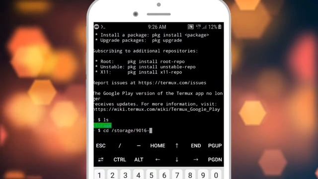 how to access external storage in termux /termux basic commands