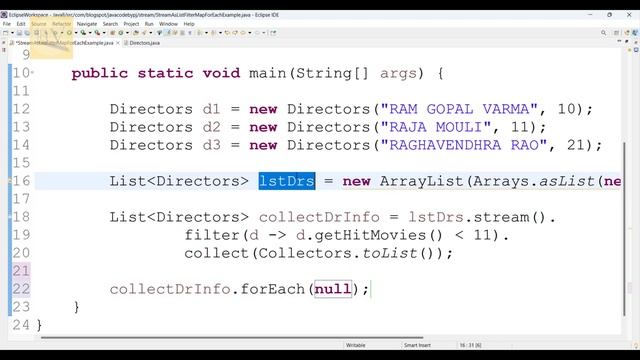 stream API in java 8 || filter() map() forEach() and use case || Java 8 By Ponnam Jay | core java |