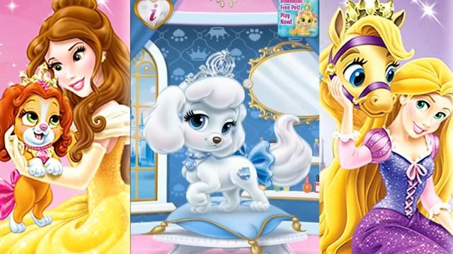 Королевские Питомцы.Пушистые Истории.Знакомство с Принцессами Диснея.Салон Красоты Питомцев.Мультик смотреть онлайн