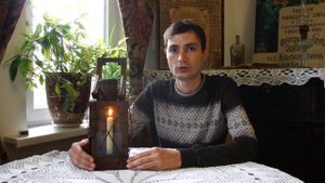 Железнодорожный свечной фонарь