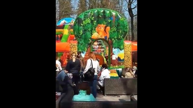 Большой надувной батут Лукоморье - коммерческий надувной аттракцион | ВИДЕООТЗЫВ! смотреть онлайн