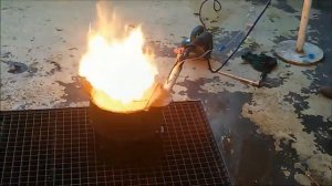 Горелка на масле и воде Fire from oil+water