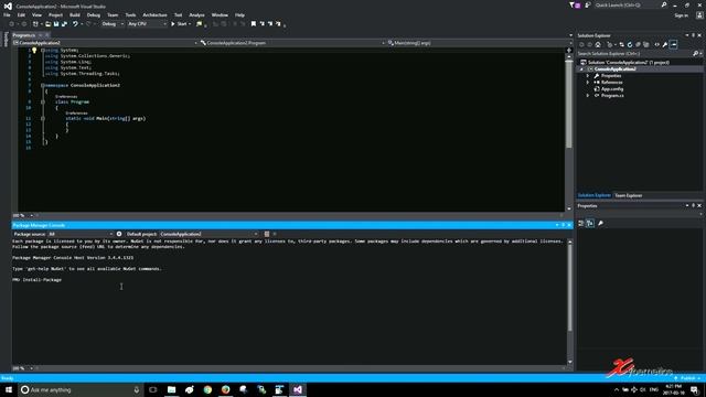 Installing Nuget package using Package Manager Console for Visual Studio 2012 2013 2015 смотреть онлайн