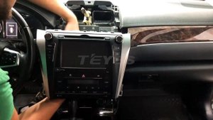Установка магнитолы TEYES на TOYOTA CAMRY XV55 2014-2017