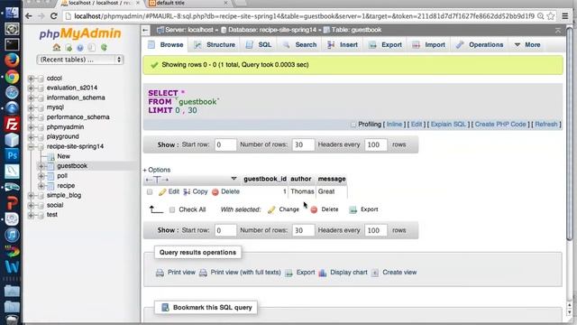 Database-driven guestbook, part 2 смотреть онлайн