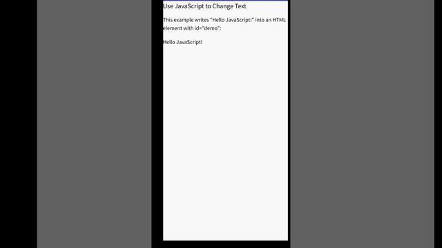 Using js can change the HTML text #HTML #htmltutorial #css #jstutorial