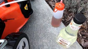Газонокосилка ECO 633 - первая заправка.