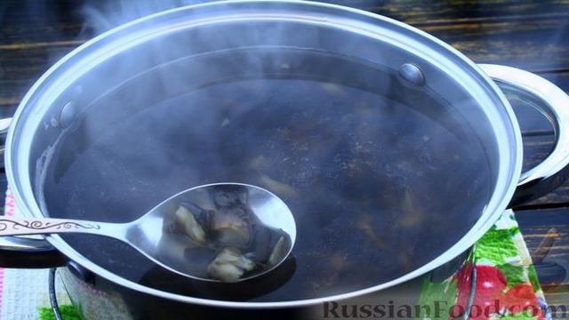 Гречневый суп с опятами