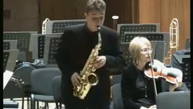 A Glazunov  Concerto for saxophone and String Orchestra