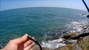 Рыбалка на море с берега 2020 . Что я поймал ???