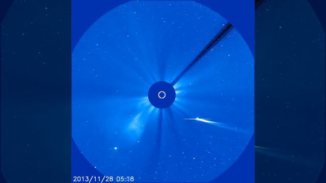 Комета ISON возле Солнца LASCO C3 1024 смотреть онлайн