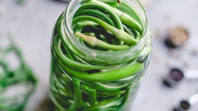Квашеные чесночные стрелки на зиму
