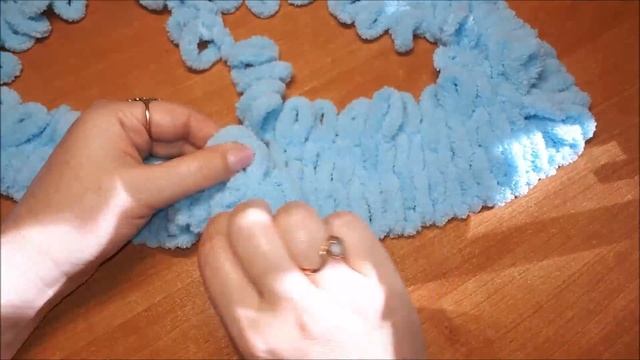 ☆☆☆Вяжем подушку из ALIZE PUFFY.☆☆☆(Ализе пуффи). Вязание без спиц и крючка. смотреть онлайн