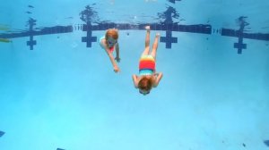 Rainbow Twin Swimming
