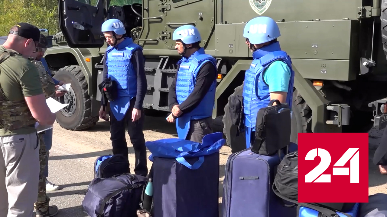 В Запорожской области на пути миссии МАГАТЭ нашли неразорвавшиеся снаряды - Россия 24