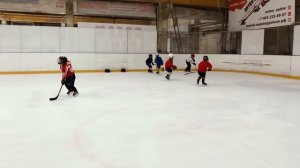 Брат и Я - тренировка. Хоккей дети