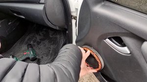 Установка Акустики DL audio gryphon pro 165 NEO в передние двери, в автомобиле LADA- Kalina.