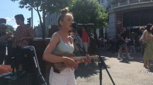 Don’t look back in Anger - Oasis (Hannah Kinsella Cover busking in Grafton Street)