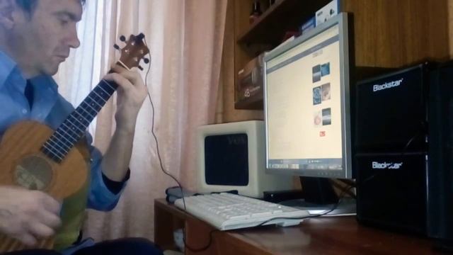 Укулеле С.Мазаев - Где ты (под минус до 2-й минуты, потом сбился играл под плюс) смотреть онлайн