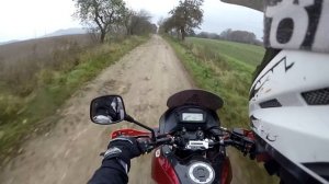 Suzuki XF 650 and DR 800 Big enduro fun - crash in mud