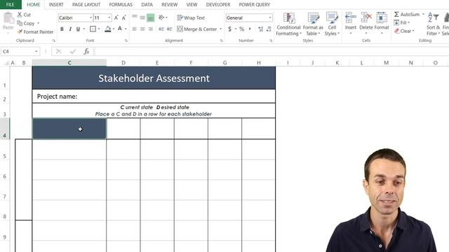 How to Make and Use a Stakeholder Engagement Assessment in Excel