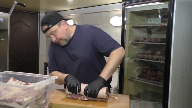РУЛЕТ ИЗ СВИНОЙ ГРУДИНКИ или ПАНЧЕТТА копчёно варёная PANCETTA