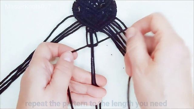 Tutorial Macrame Black Belt. DIY Macrame Belt.
