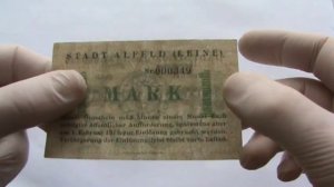 Нотгельд Германия 1 марка 1918 Alfeld Leine