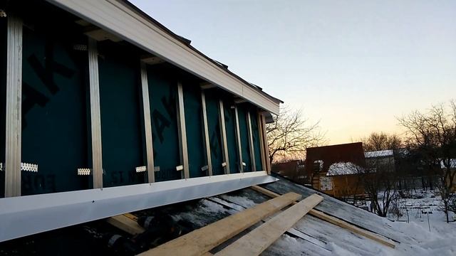 Виниловый сайдинг на даче часть 5