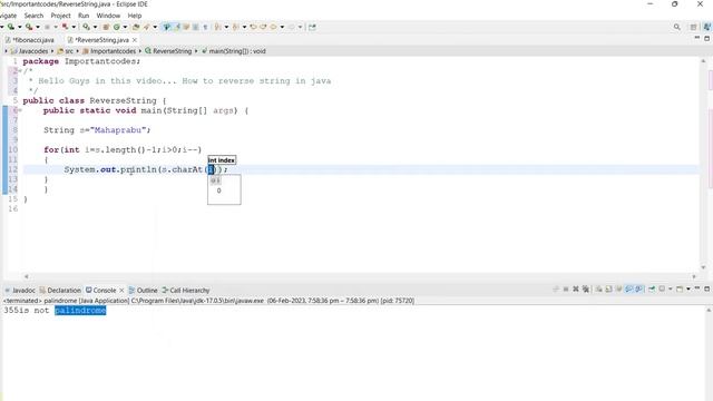 how to reverse string in java | interview coding | mahaprabu codes