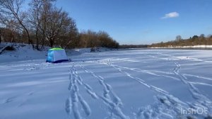 Ловим в -14 на реке Западная Двина. Февраль, рыбка бастует!