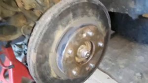 Тормозной диск прикипел снятие 3