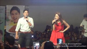 Toni Gonzaga and Coco Martin in Glorietta for YMB Mall Show