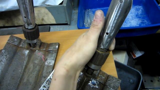 Восстановление немецких складных лопаток.Александр(реставратор).Видео№71/2