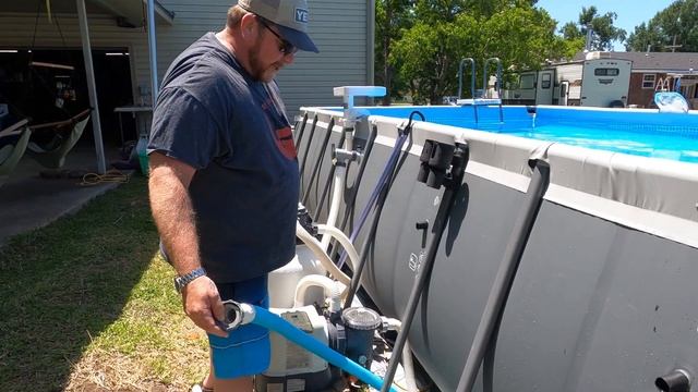 Installing A Skimmer On An Intex Pool смотреть онлайн