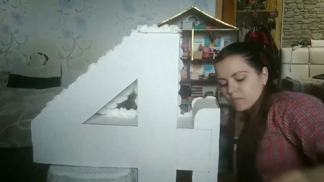 Объемная цифра 3D из салфеток своими руками смотреть онлайн