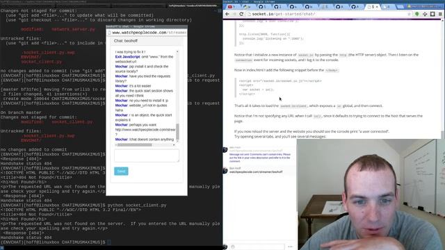 Websockets. Connecting to a socket server смотреть онлайн