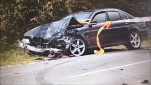 Volvo crash. Volvo XC70 vs BMW 5 (E39) and BMW X5 (F15). DDrive