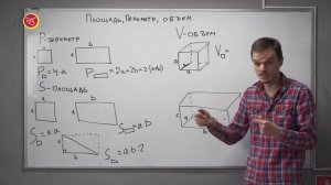 Площадь, периметр, объём. 4 класс