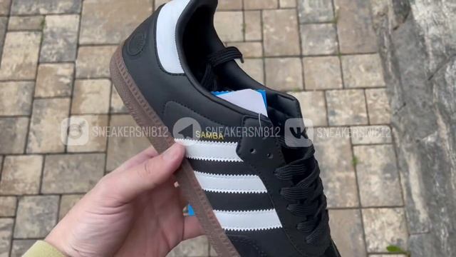 Adidas Samba Black White Gum смотреть онлайн
