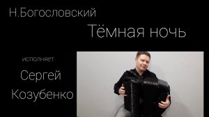 "Тёмная ночь" исп.Сергей Козубенко. Новосибирск, 2023.