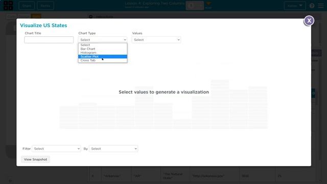 Code.org Lesson 4 Exploring Two Columns Data Tutorial | Unit 9 Data C.S. Principles смотреть онлайн