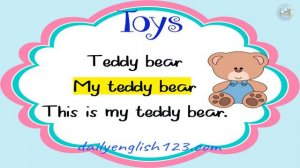 Easy reading about toys for kids | improve reading skill for kids