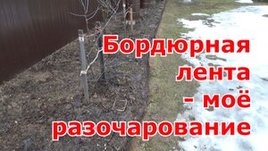 Как показала себя бордюрная гофрированная лента после первой зимы.