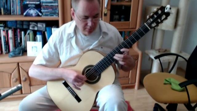 Practising on my flamenco guitar Prudencio Saez 15 - Christian K. смотреть онлайн