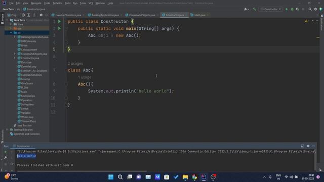 Java Tutorial For Beginners - Constructors in Java