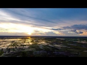 Красивый закат на горе Пном Краом в Камбодже. Сием риеп 4К Видео