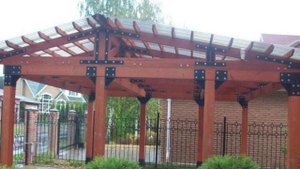 Деревянные навесы для автомобилей